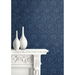 Seabrook Designs Tonal Floral Trail Marine Blue Wallpaper thumbnail image 3 of 3