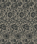 Seabrook Designs Tonal Floral Trail Taupe & Ebony Wallpaper
