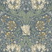 Seabrook Designs Ogee Flora Blue Lake & French Vanilla Wallpaper
