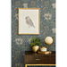 Seabrook Designs Ogee Flora Blue Lake &amp; French Vanilla Wallpaper thumbnail image 3 of 4