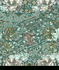 Seabrook Designs Ogee Flora Everglades & Buttercup Wallpaper