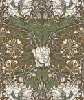Seabrook Designs Ogee Flora Dijon & Sage Wallpaper