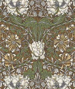 Seabrook Designs Ogee Flora Dijon & Sage Wallpaper