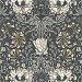 Seabrook Designs Ogee Flora Charcoal &amp; Goldenrod Wallpaper thumbnail image 1 of 4