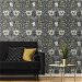 Seabrook Designs Ogee Flora Charcoal &amp; Goldenrod Wallpaper thumbnail image 3 of 4