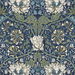 Seabrook Designs Ogee Flora Indigo Dye &amp; Thyme Wallpaper thumbnail image 1 of 3