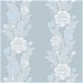 Seabrook Designs Blooming Stripe Baby Blue Wallpaper thumbnail image 1 of 3