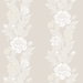 Seabrook Designs Blooming Stripe Swiss Coffee Wallpaper