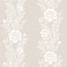 Seabrook Designs Blooming Stripe Swiss Coffee Wallpaper thumbnail image 1 of 3