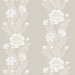 Seabrook Designs Blooming Stripe Metallic Pearl Wallpaper