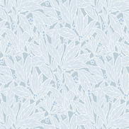 Seabrook Designs Leaf & Berry Powder Blue Wallpaper