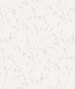 Seabrook Designs Leaf & Berry Dove & Metallic Pearl Wallpaper