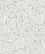 Seabrook Designs Leaf & Berry Daydream Grey Wallpaper