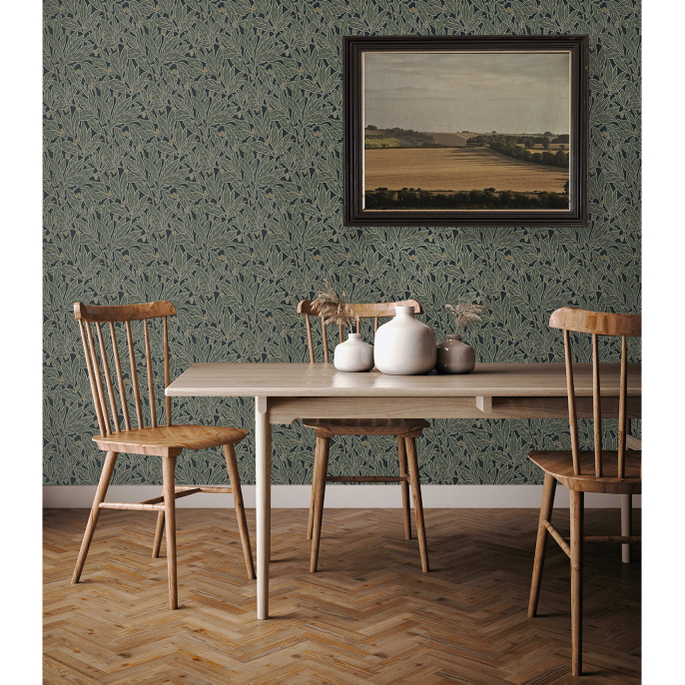 Seabrook Designs Leaf &amp; Berry Rosemary Wallpaper image 2 of 4