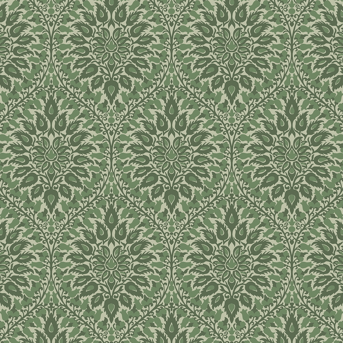 Seabrook Designs Luna Ogee Fern Wallpaper image 1 of 3
