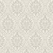 Seabrook Designs Luna Ogee Natural Cream Wallpaper
