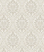 Seabrook Designs Luna Ogee Natural Cream Wallpaper