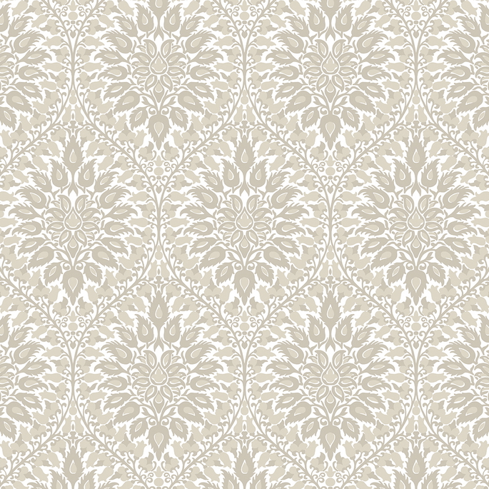 Seabrook Designs Luna Ogee Natural Cream Wallpaper image 1 of 3