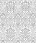 Seabrook Designs Luna Ogee Daydream Grey Wallpaper