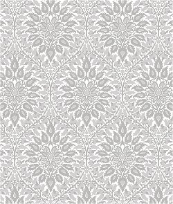Seabrook Designs Luna Ogee Daydream Grey Wallpaper