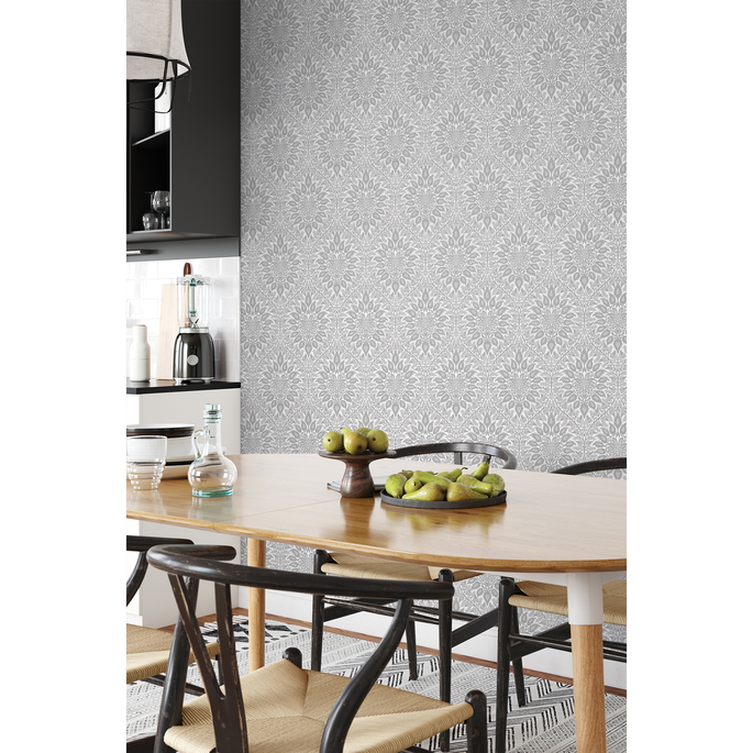 Seabrook Designs Luna Ogee Daydream Grey Wallpaper image 3 of 3