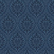 Seabrook Designs Luna Ogee Denim Wallpaper