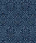 Seabrook Designs Luna Ogee Denim Wallpaper