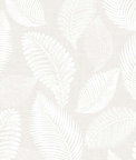 Seabrook Designs Tossed Leaves Cool Linen Wallpaper