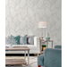 Seabrook Designs Tossed Leaves Cool Linen Wallpaper thumbnail image 2 of 4