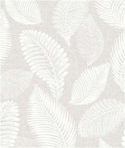 Seabrook Designs Tossed Leaves Dove Greige Wallpaper