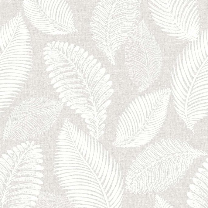 Seabrook Designs Tossed Leaves Dove Greige Wallpaper image 1 of 4