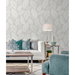 Seabrook Designs Tossed Leaves Dove Greige Wallpaper thumbnail image 2 of 4