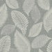 Seabrook Designs Tossed Leaves Charcoal Linen Wallpaper