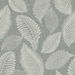 Seabrook Designs Tossed Leaves Charcoal Linen Wallpaper thumbnail image 1 of 5