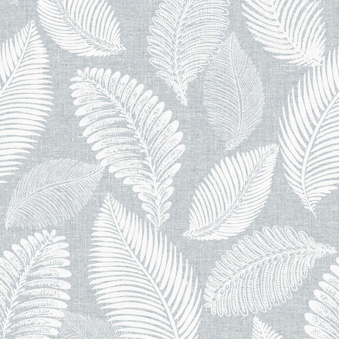 Seabrook Designs Tossed Leaves Ice Wallpaper image 1 of 5
