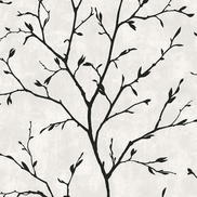 Seabrook Designs Avena Branches Contrast Wallpaper