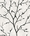 Seabrook Designs Avena Branches Contrast Wallpaper