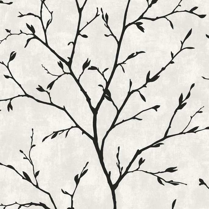 Seabrook Designs Avena Branches Contrast Wallpaper image 1 of 4