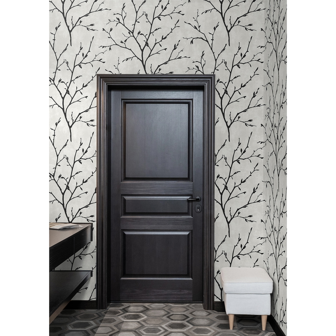Seabrook Designs Avena Branches Contrast Wallpaper image 2 of 4