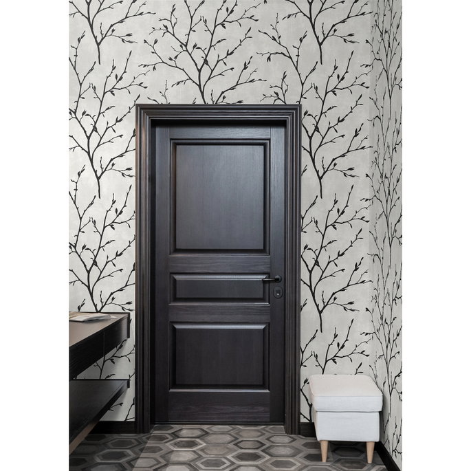 Seabrook Designs Avena Branches Contrast Wallpaper image 2 of 4