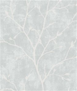 Seabrook Designs Avena Branches Winter Grey Wallpaper