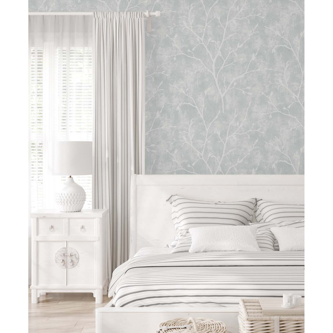 Seabrook Designs Avena Branches Winter Grey Wallpaper image 3 of 3