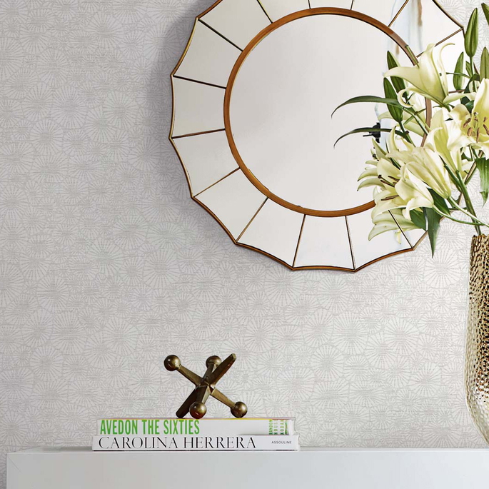 Seabrook Designs Windham Shells Pure Pearl Wallpaper image 2 of 2