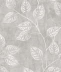 Seabrook Designs Branch Trail Silhouette Slate Wallpaper