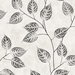 Seabrook Designs Branch Trail Silhouette Black & White Wallpaper