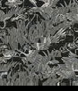 Seabrook Designs Marsh Cranes Midnight Wallpaper