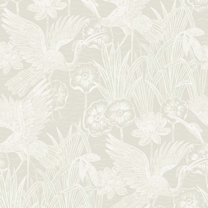 Seabrook Designs Marsh Cranes Daylight Wallpaper image 1 of 4