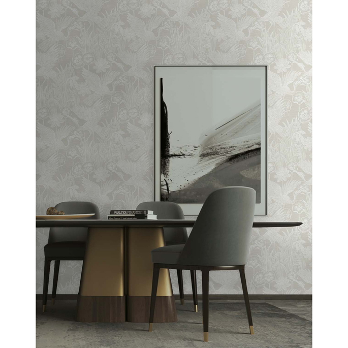 Seabrook Designs Marsh Cranes Daylight Wallpaper image 2 of 4