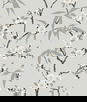 Seabrook Designs Floral Blossom Trail Stormy Wallpaper