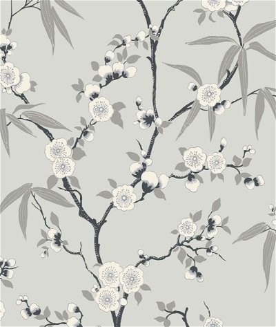 Seabrook Designs Floral Blossom Trail Stormy Wallpaper